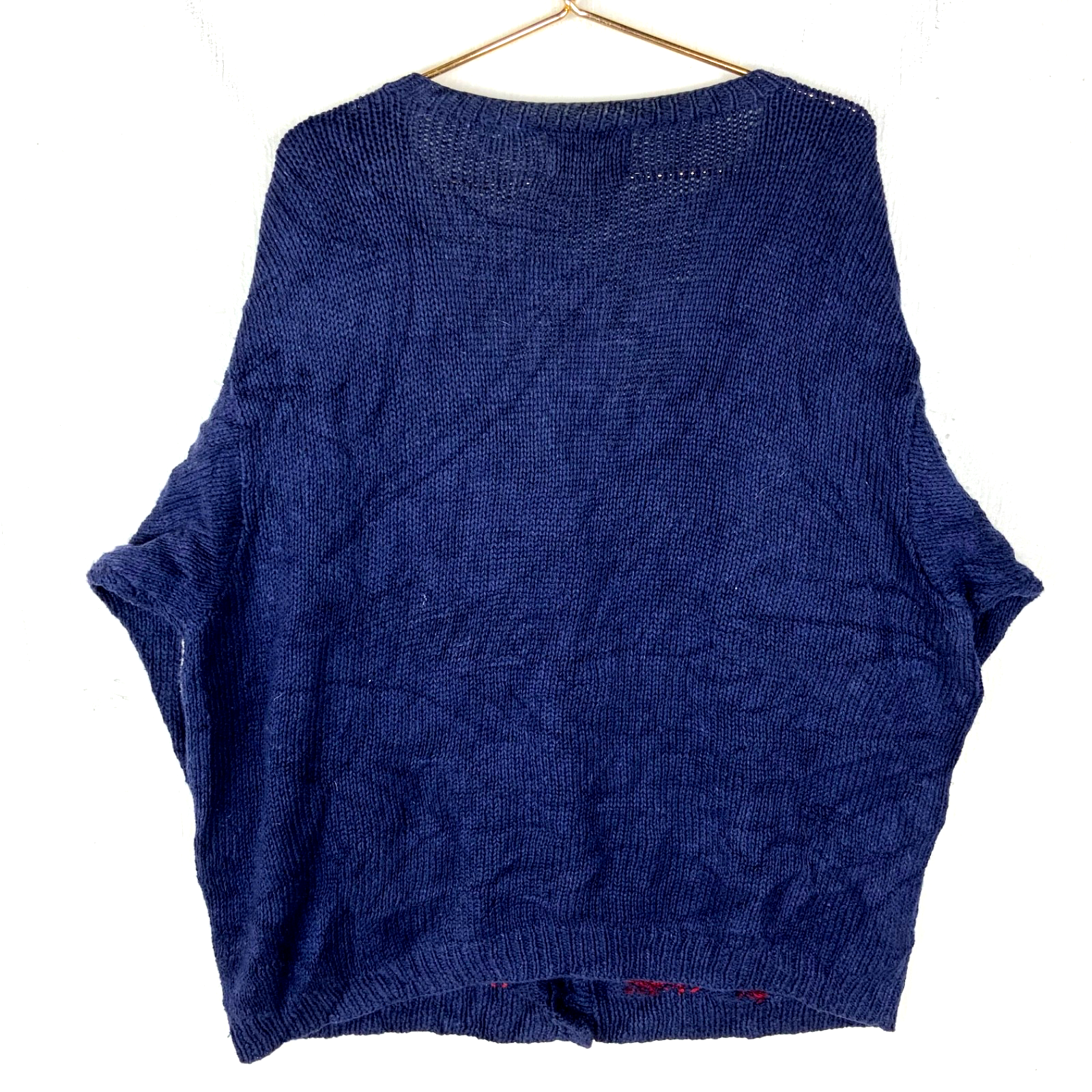 Vintage Croft & Barrow Knit Sweater Women’s XL Blue Cardigan School