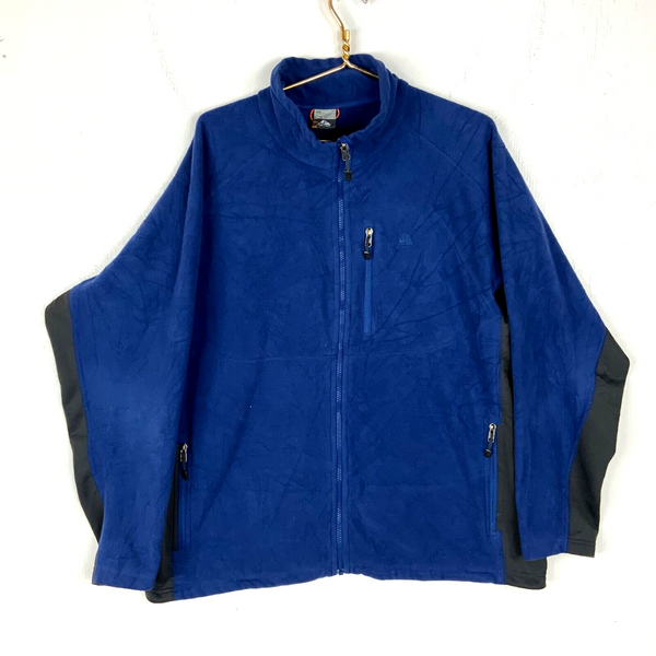 Vintage Nike Acg Therma Fit Fleece Sweater Jacket XL Blue Full Zip Outdoor