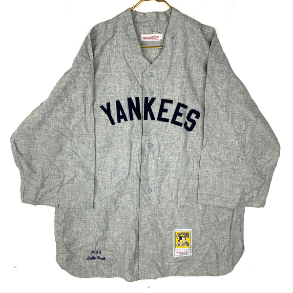Vintage New York Yankees Jersey 2XL Mitchell&Ness Cooperstown Mlb Babe Ruth Wool