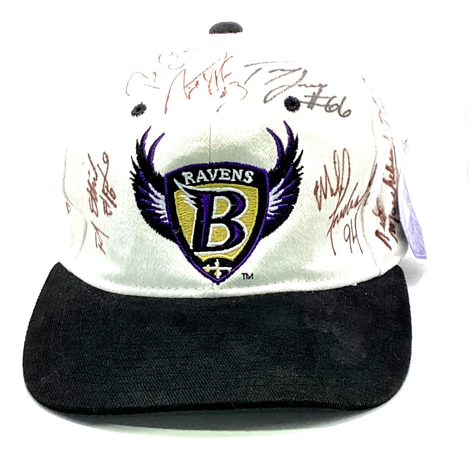 Vintage Starter Baltimore Ravens Autographed SnapBack Hat Cap Adjustable Nfl