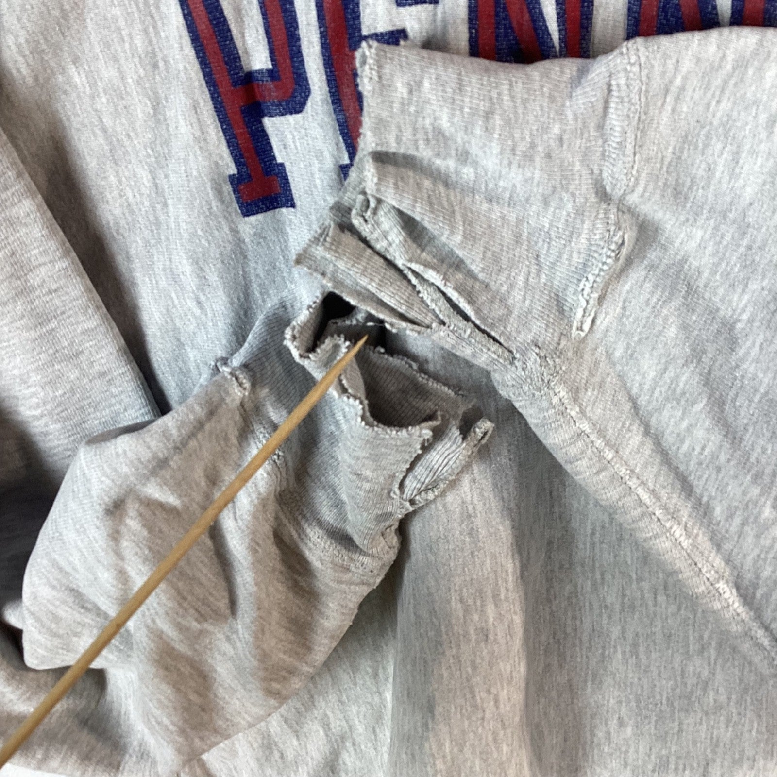 Vintage Penn State Champion Reverse Weave Warmup Sweatshirt Crewneck XL Gray