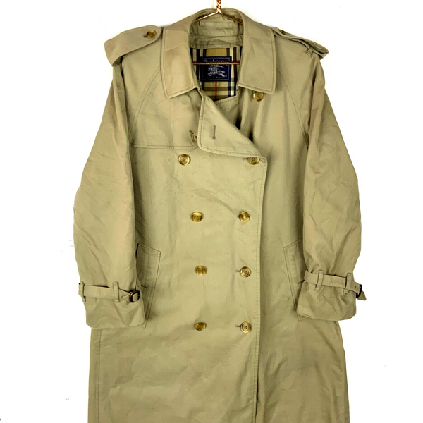 Vintage Burberrys’ Trench Coat Jacket Size 50 Regular Beige Made In England