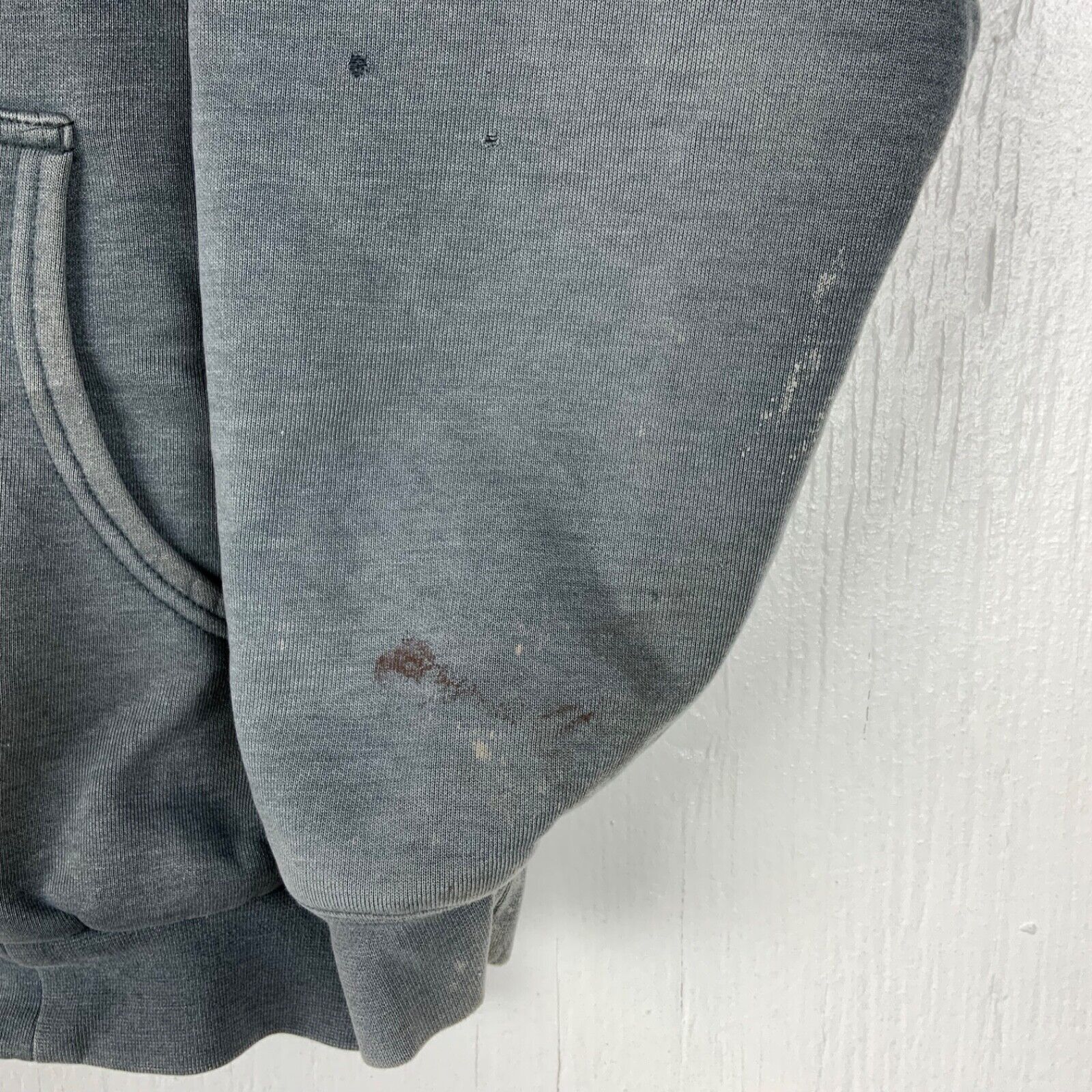 Carhartt Active Lined Sweatshirt Hoodie Jacket XL Blue Full Zip Workwear