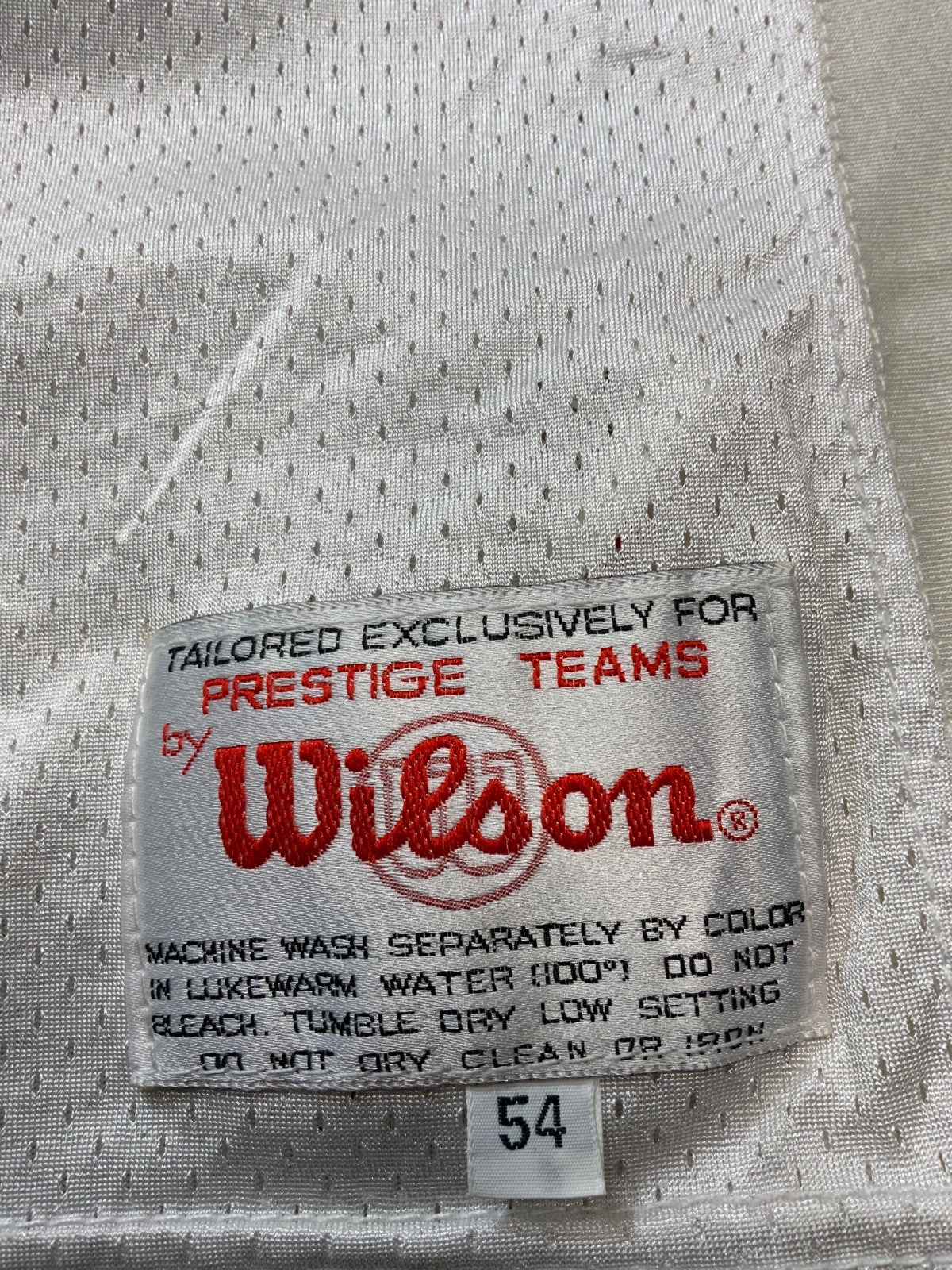 Cincinnati Bengals Jersey Size 54 Wilson Rich Braham Nfl Authentic Team Issued