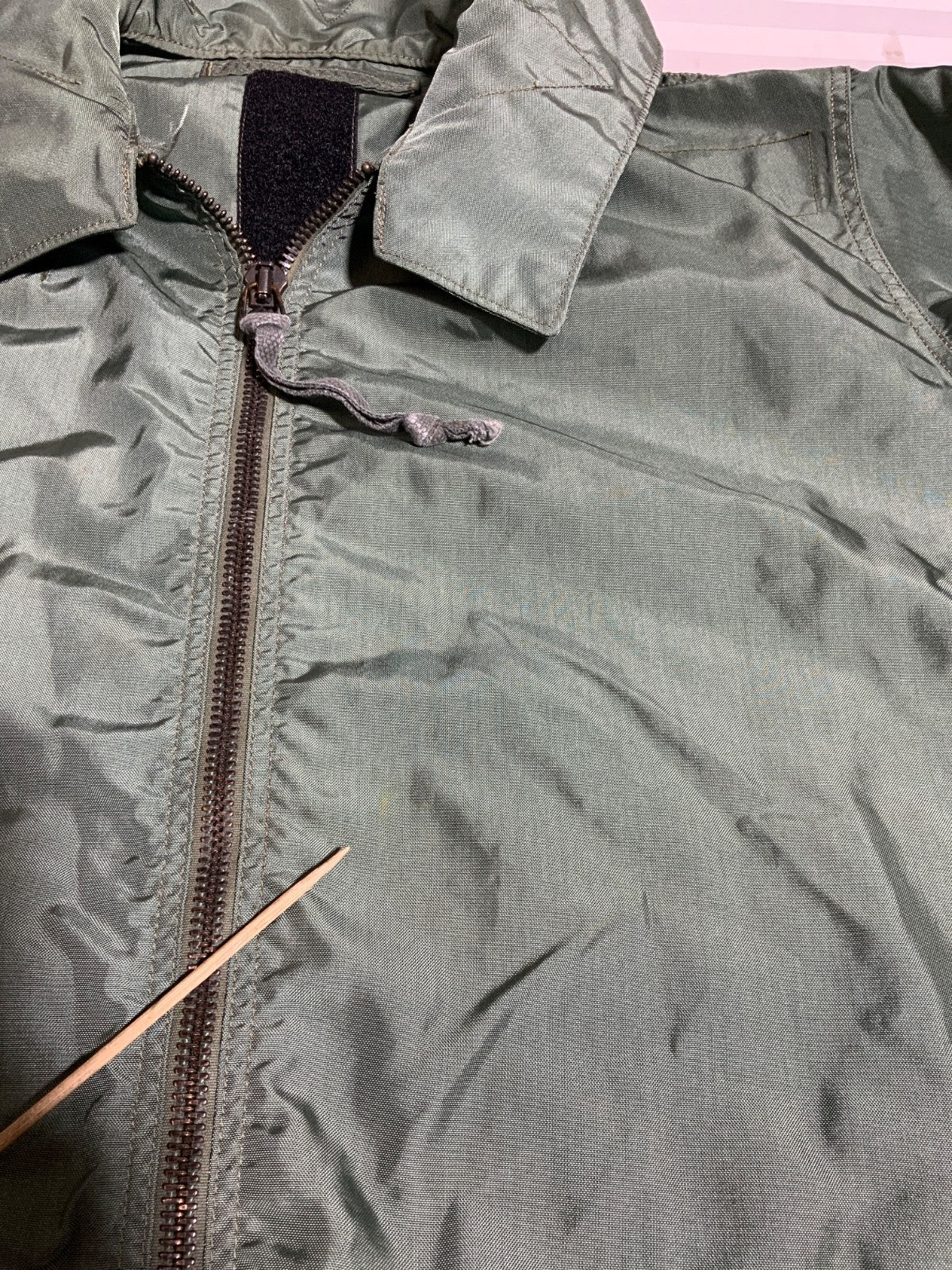 Vintage Us Army Jacket Size Large Green Full Zip Brill Bro Inc C-0748 1987