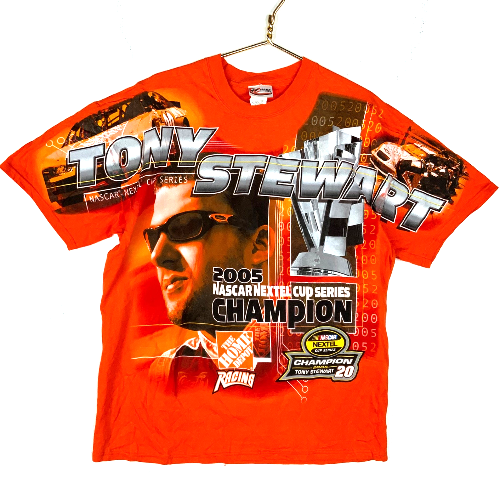 Vintage Nascar Chase T-shirt XL All Over Print 2005 Nextel Champ Tony Stewart