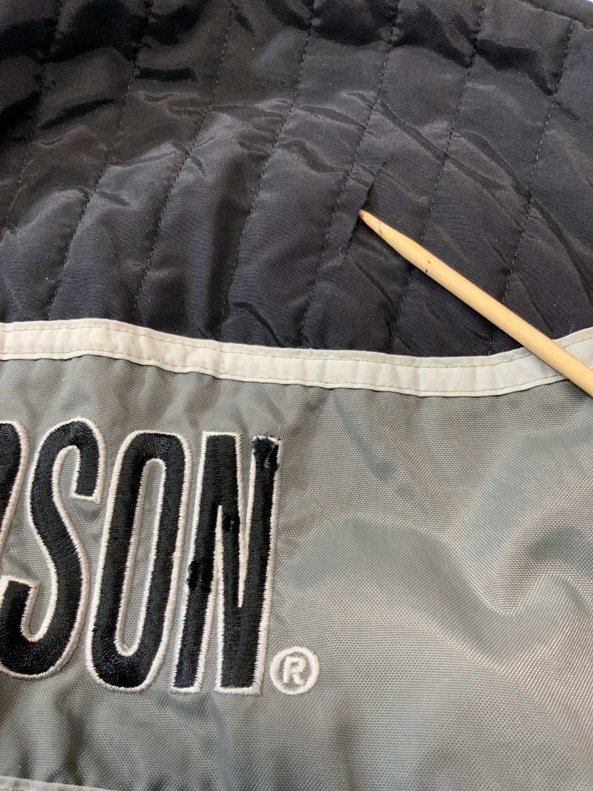 Vintage Harley Davidson Windbreaker Jacket 2XL Black Full Zip 90s