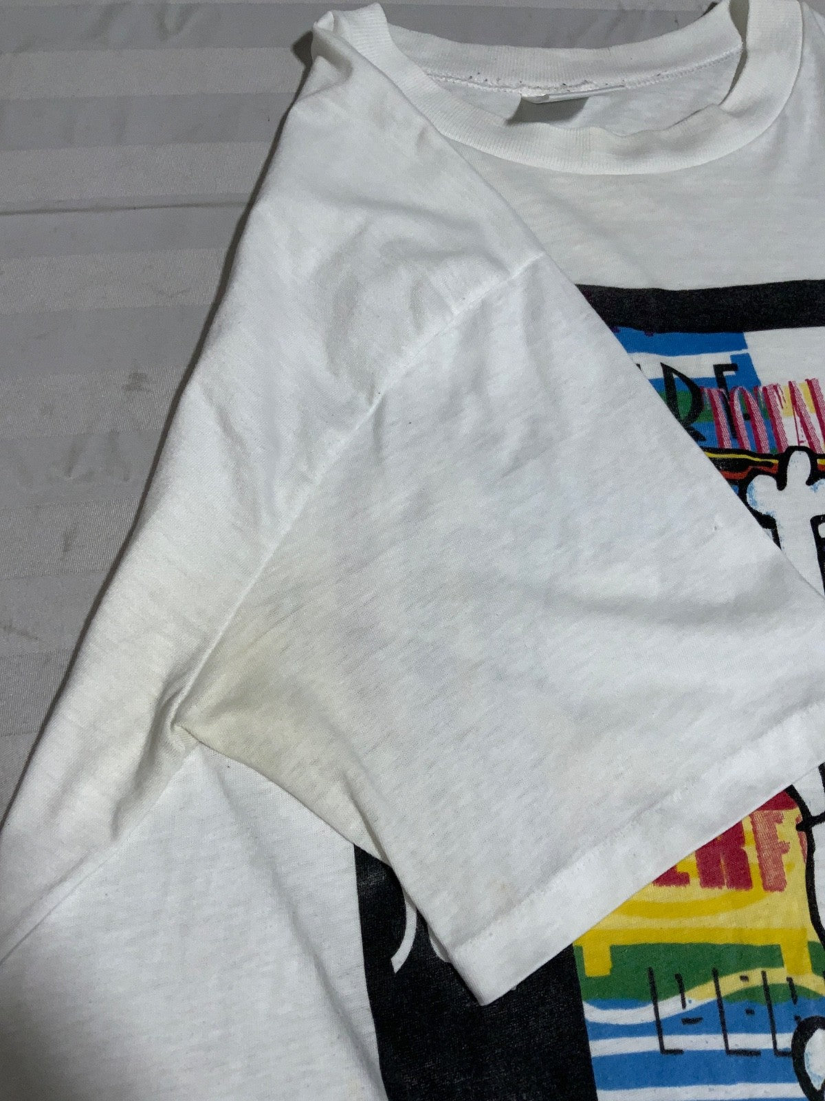 Vintage Snoopy Peanuts T-Shirt XL Made Usa Single Stitch Cartoon Total Surf 90s