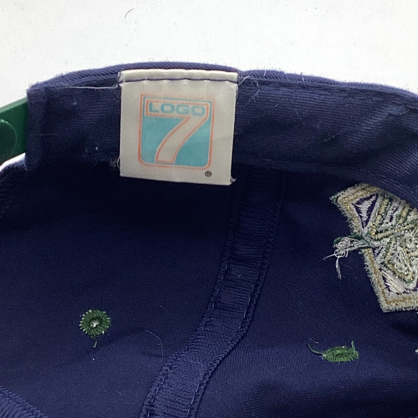 Vintage Milwaukee Brewers Logo 7 Script SnapBack Hat Cap Adjustable Mlb