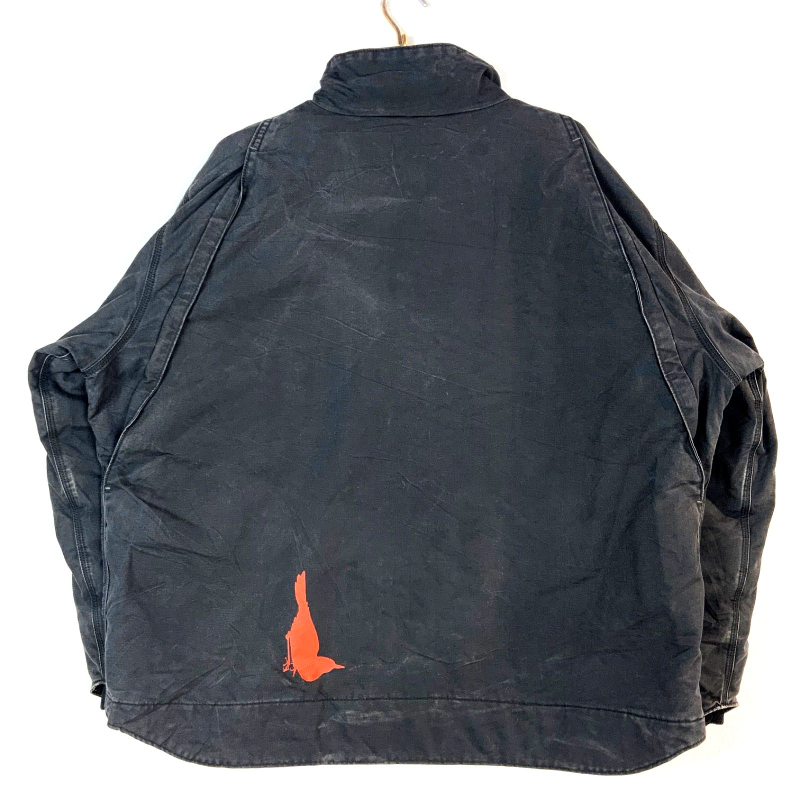 Carhartt Quick Duck Jacket 2XL Black Full Zip Quilt Lined Work Wear