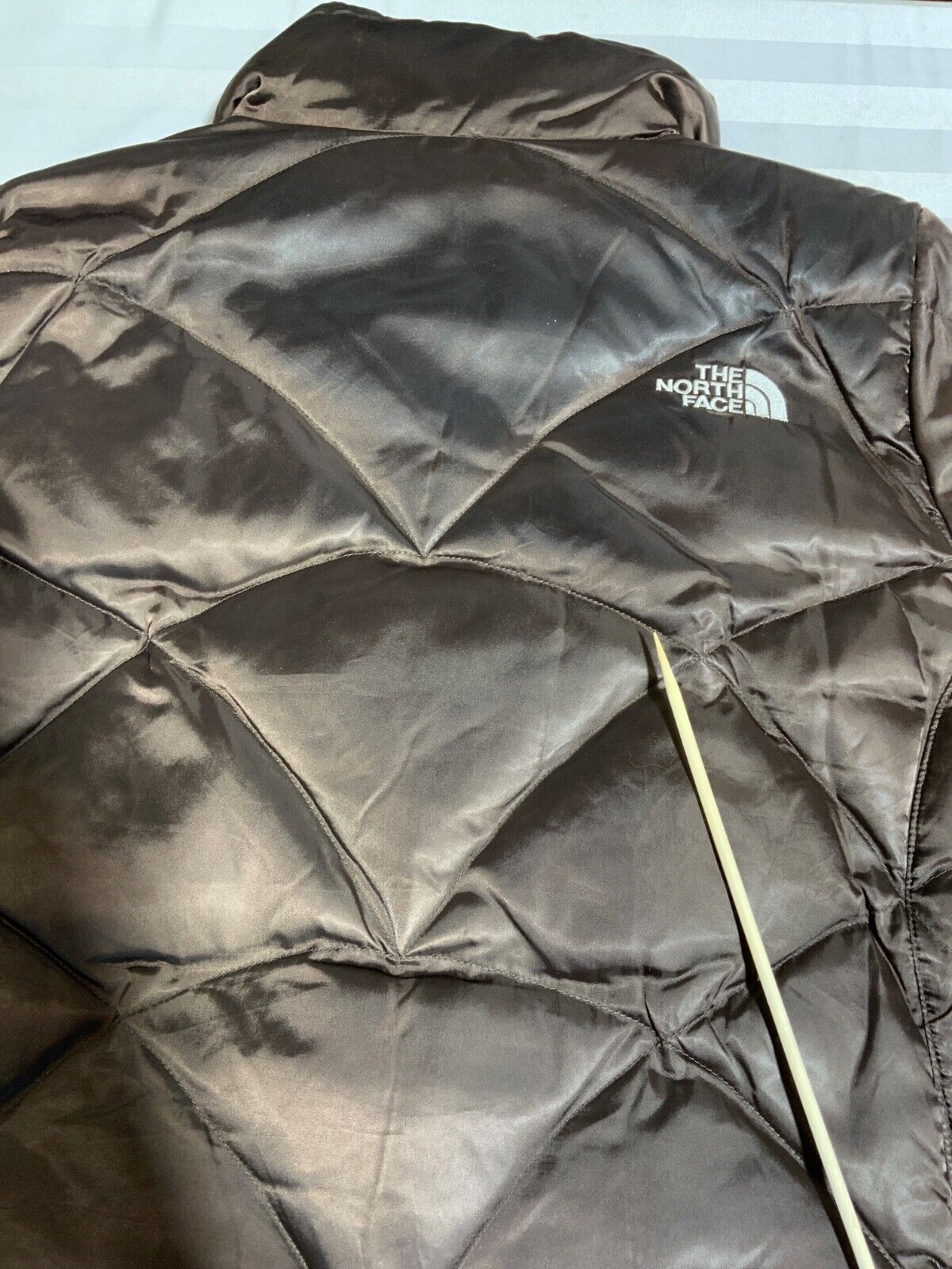 The North Face Women's Alis 550 Down Light Puffer Jacket Medium Brown Full Zip