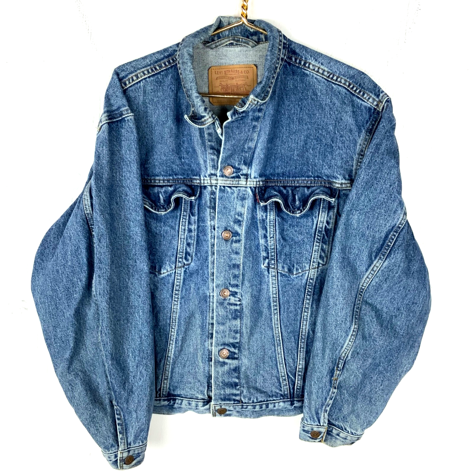 Vintage Levi’s Denim Jean Jacket Medium Blue Medium Wash 90s
