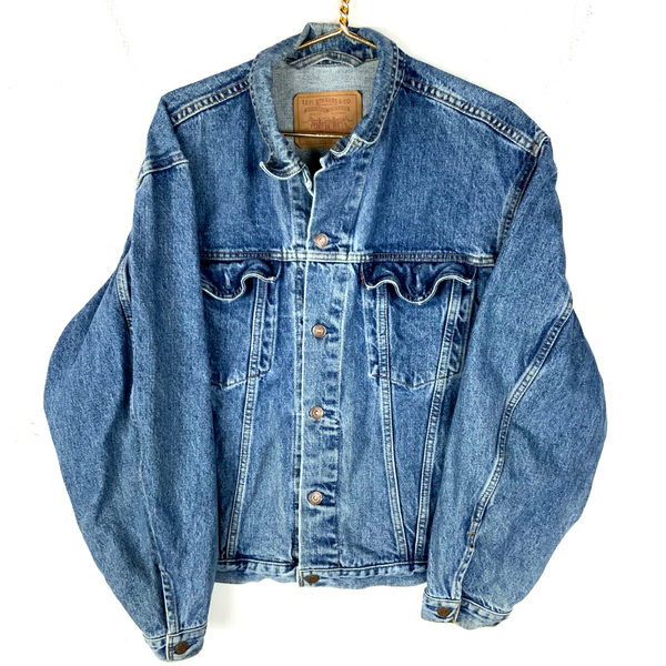 Vintage Levi’s Denim Jean Jacket Medium Blue Medium Wash 90s
