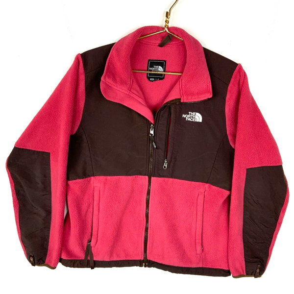 The North Face Denali Fleece Sweater Jacket Womens Medium Pink Full Zip Polartec