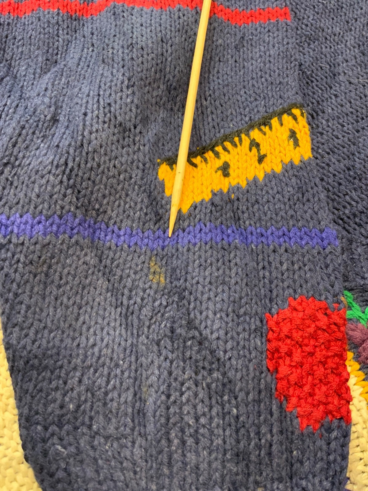 Vintage Croft & Barrow Knit Sweater Women’s XL Blue Cardigan School