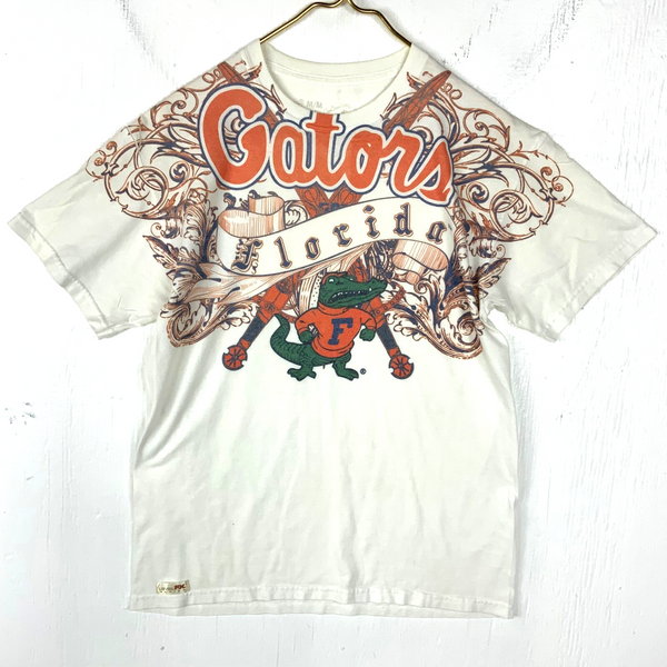Vintage Florida Gators T-shirt Size Medium White Ncaa Y2K