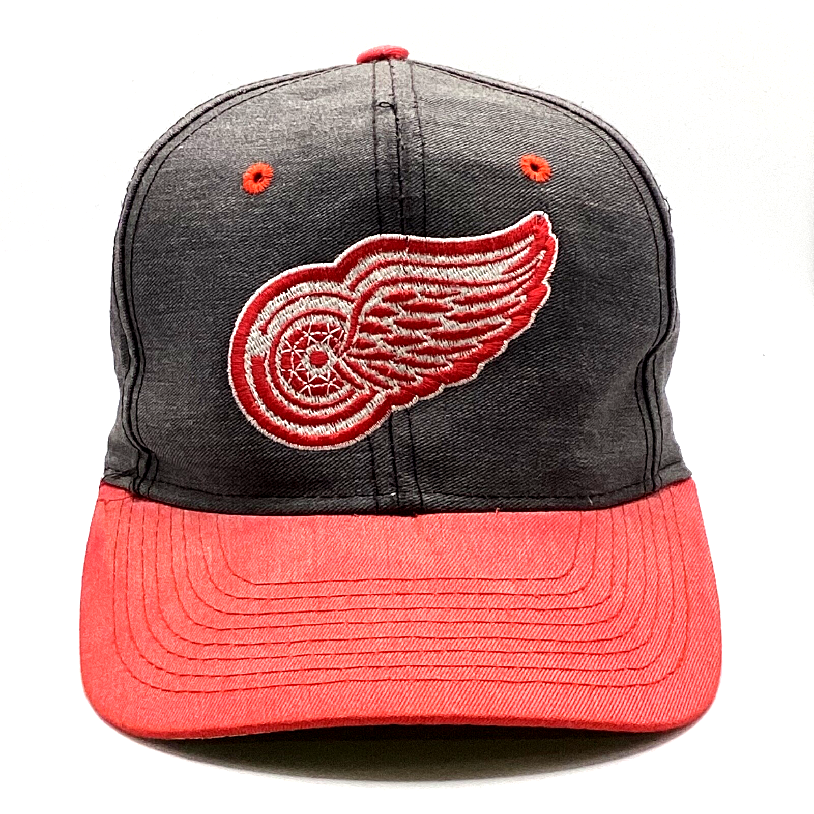Vintage Detroit Red Wings Logo 7 Snapback Hat Cap Adjustable Nhl