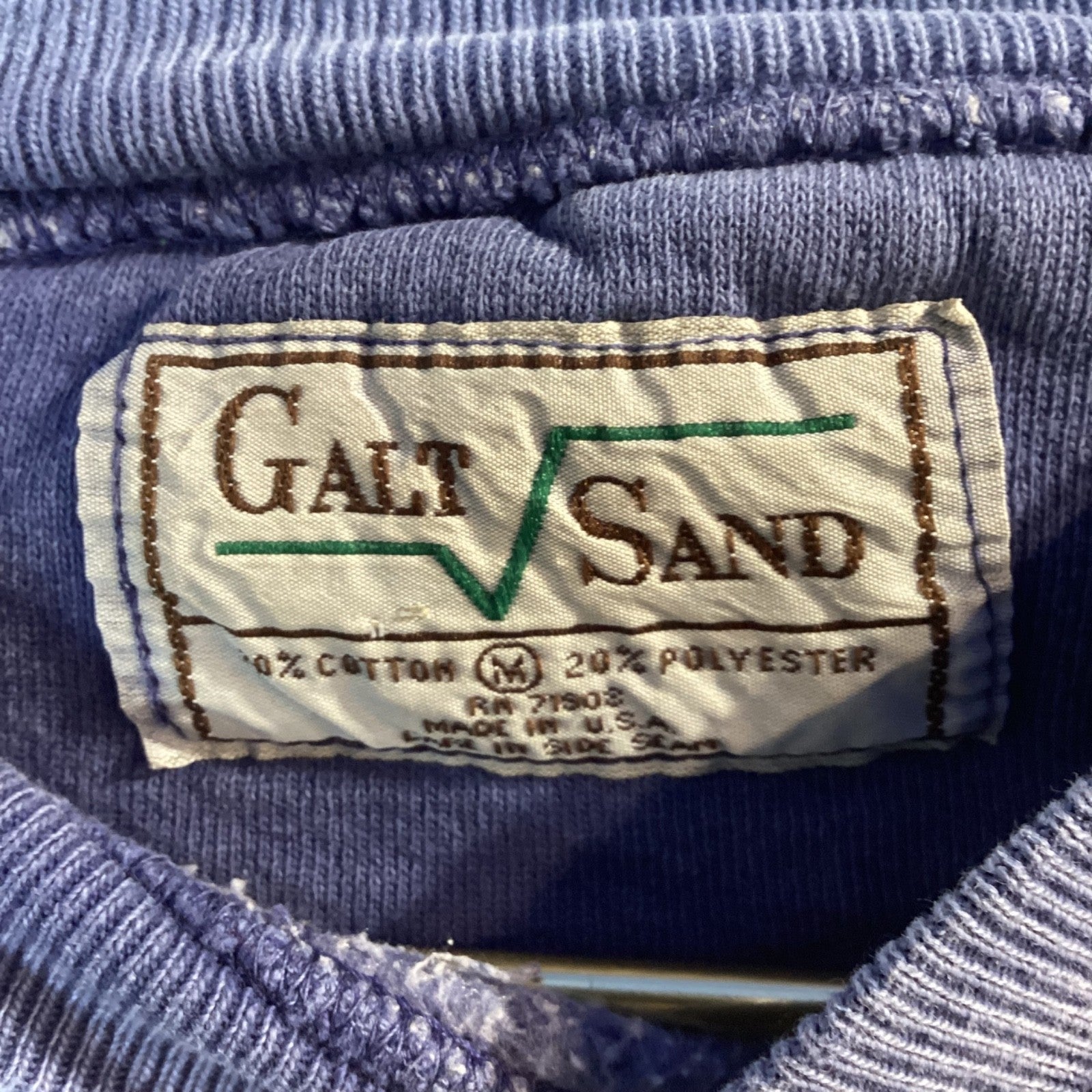 Vintage American Eagle Frontier Sweatshirt Crewneck Medium Blue Made In Usa