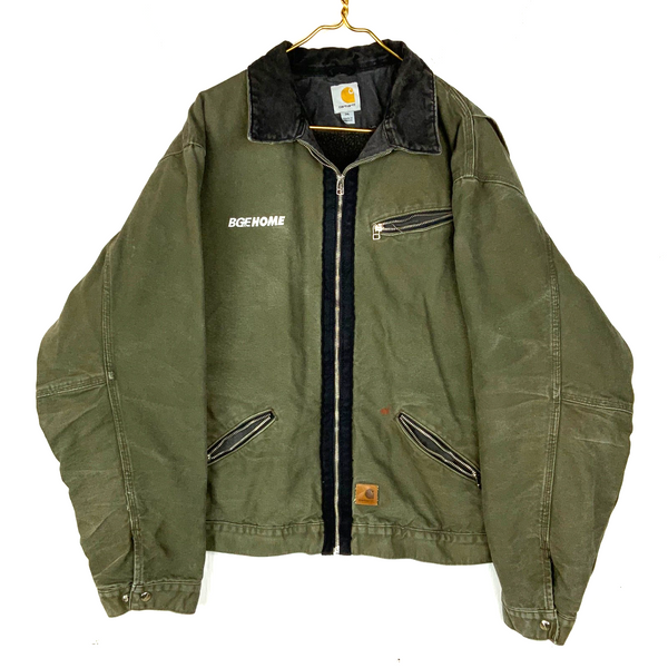 Carhartt Detroit Jacket 2XL Full Zip Sherpa Lined Work Wear J297 ARG
