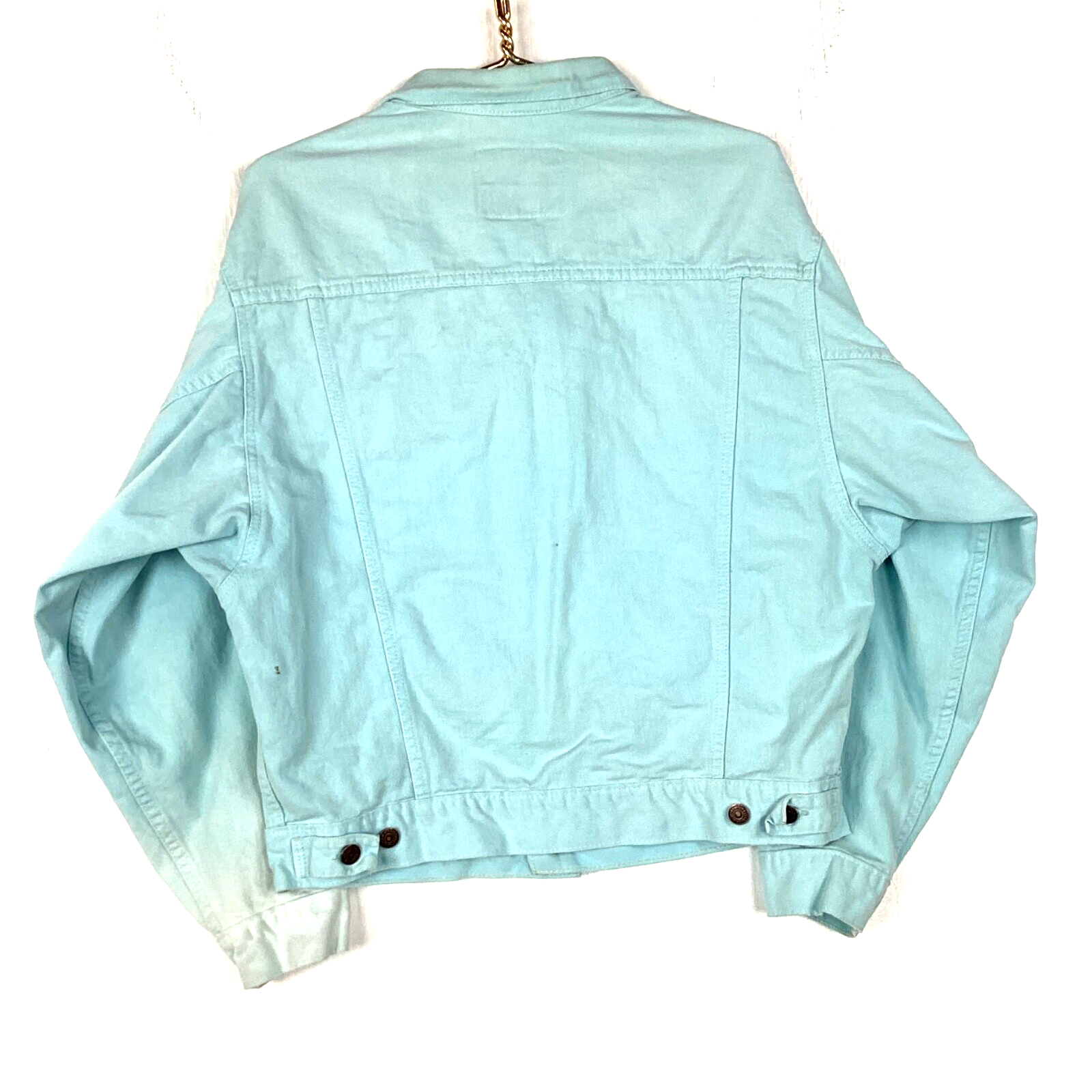 Vintage Levis Denim Jean Jacket Size Medium Blue Button Up Long Sleeve