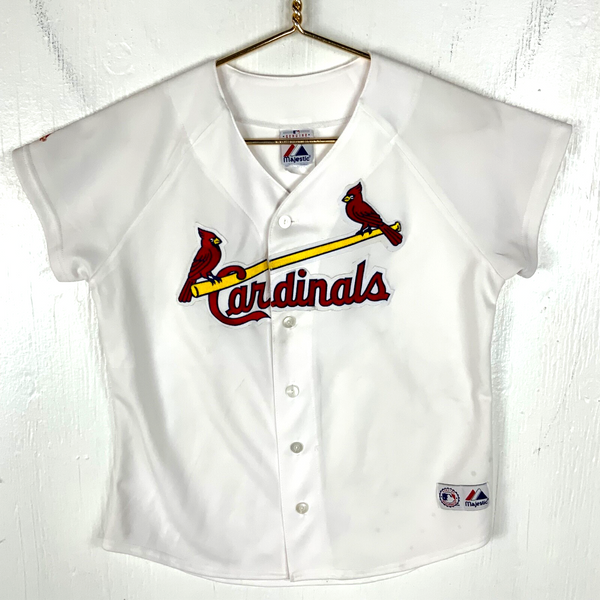 Vintage St. Louis Cardinals Jersey Women's Medium Majestic White Mlb Usa 90's