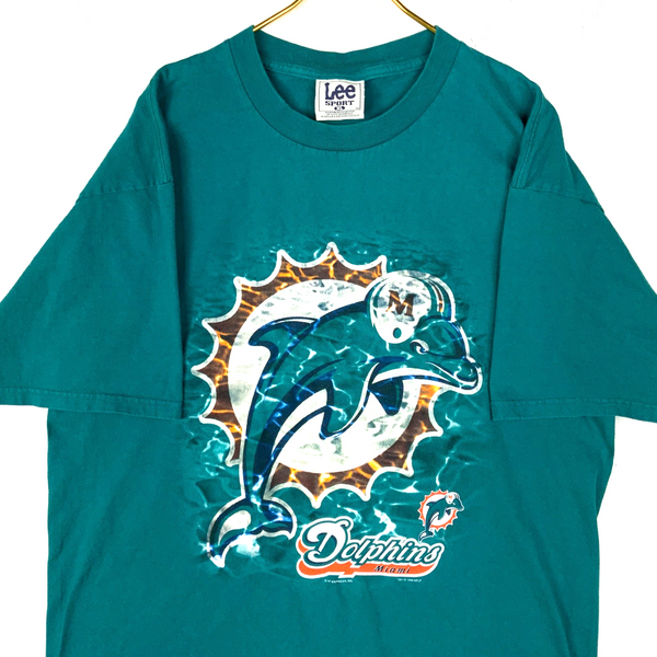 Vintage Miami Dolphins T-Shirt XL Green Nutmeg 1999 Nfl Football 90s