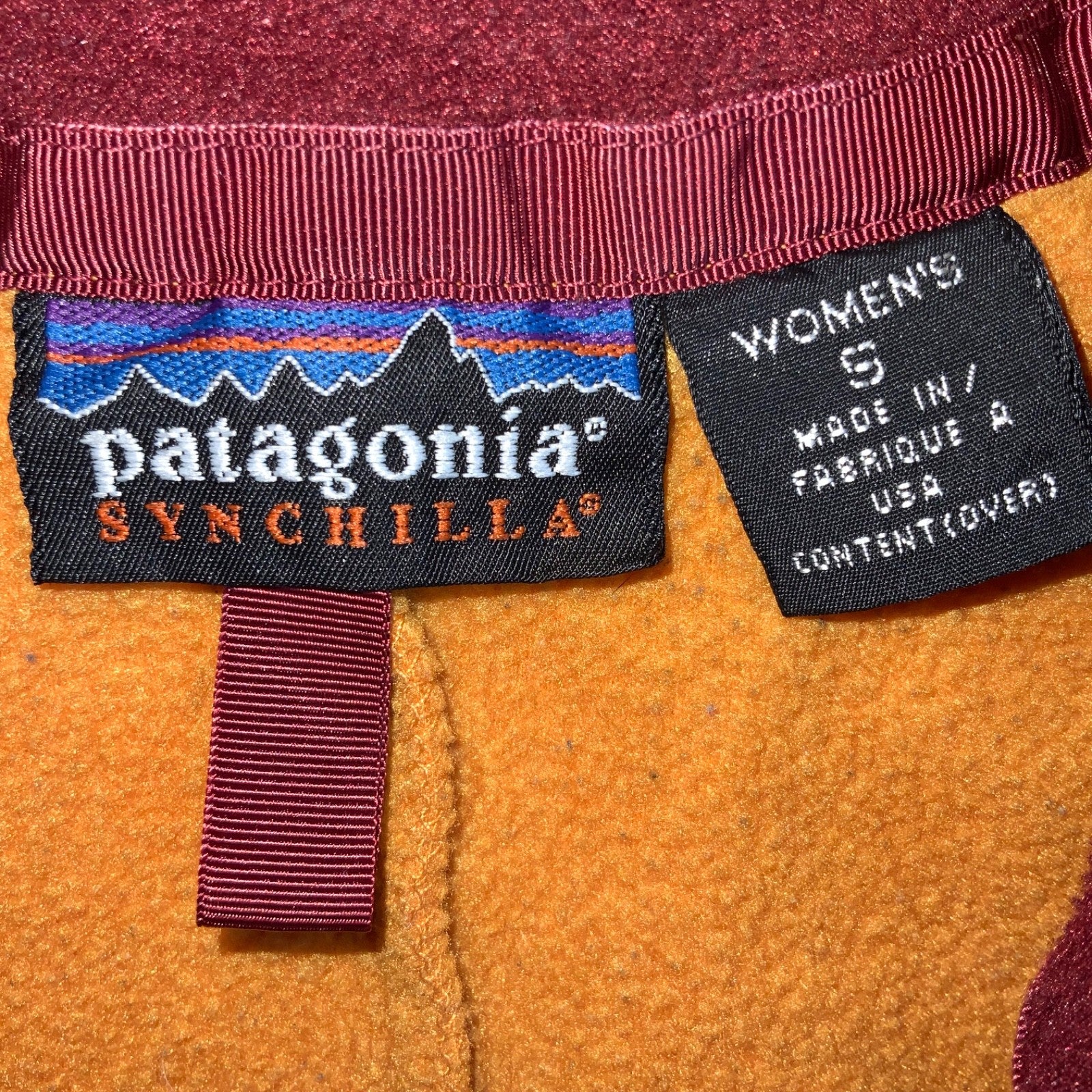 Vintage Patagonia Women's Synchilla Vest Fleece Sweater Small Full Zip Made Usa