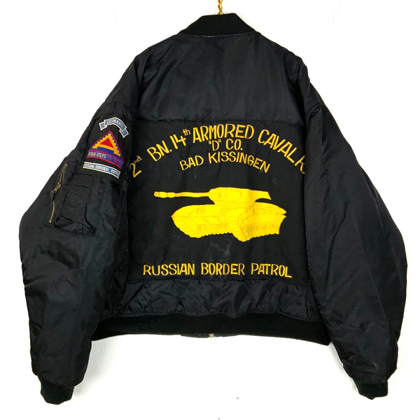 Vintage Usaf MA-1 Flyers Bomber Jacket 4XL Full Zip Reversible Bad Kissingen