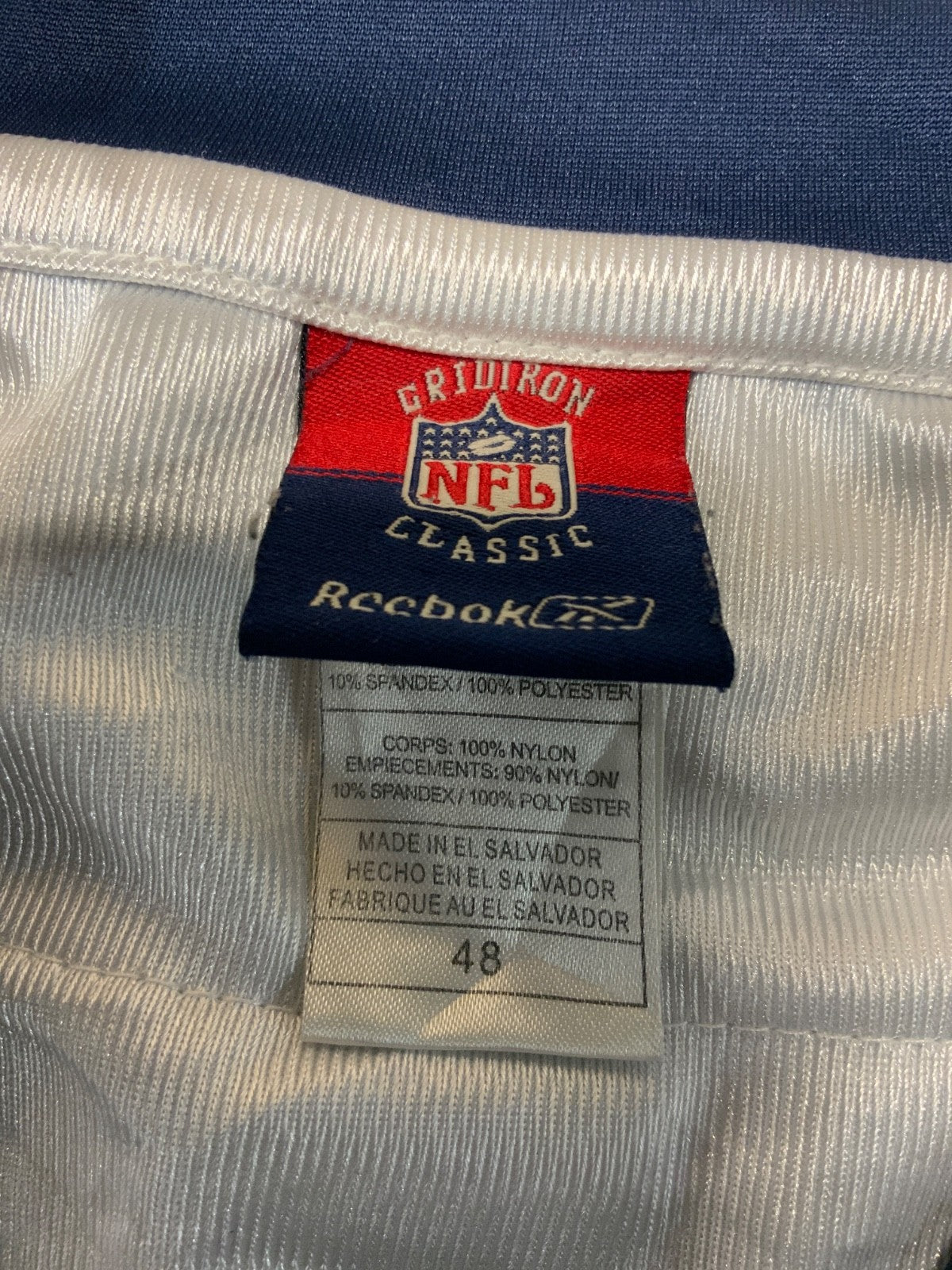 Dallas Cowboys Jersey Size 48 Reebok Marion Barber Blue Throwback Nfl