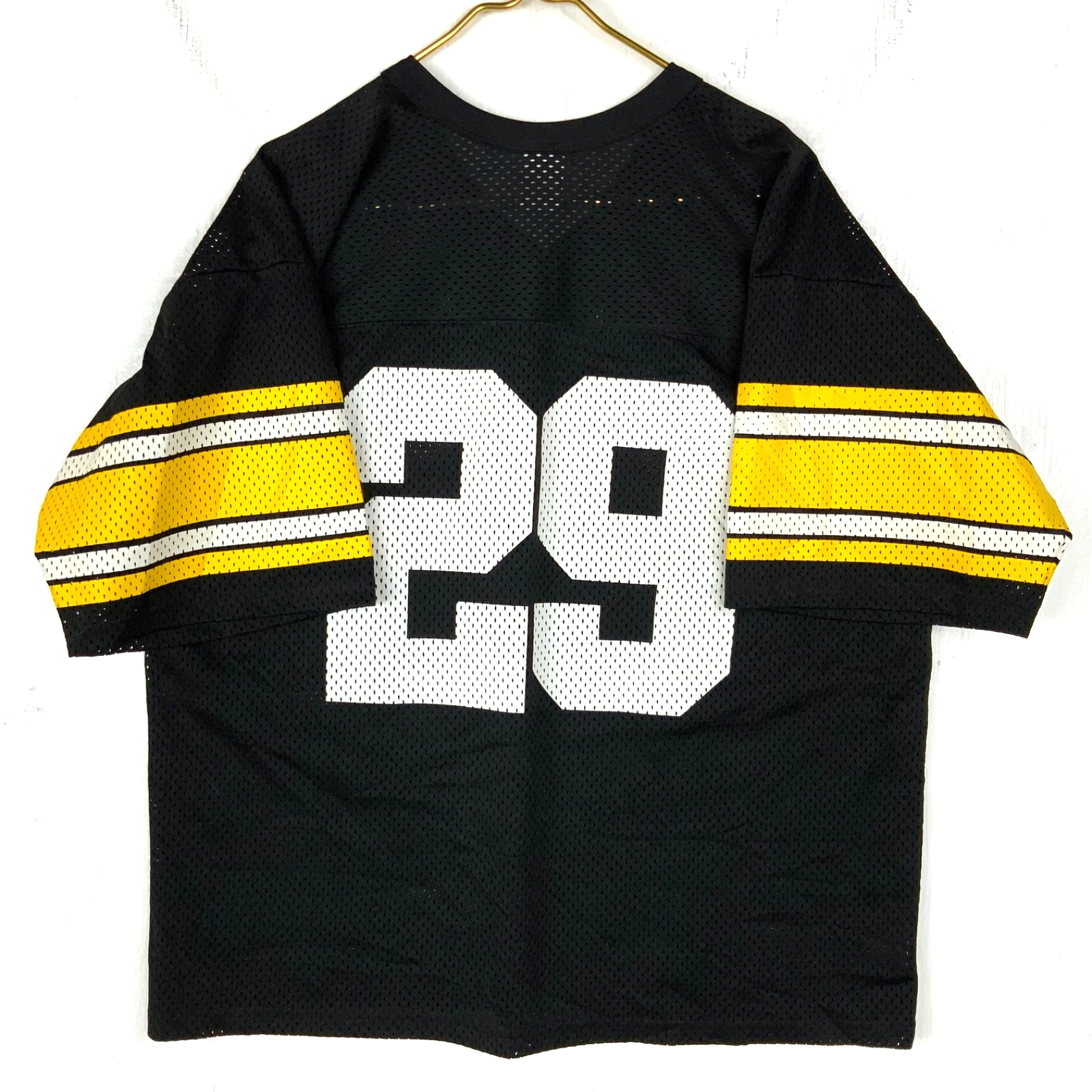 Vintage Pittsburgh Steelers Logo 7 Jersey Large Black Made Usa Nfl Football 90s
