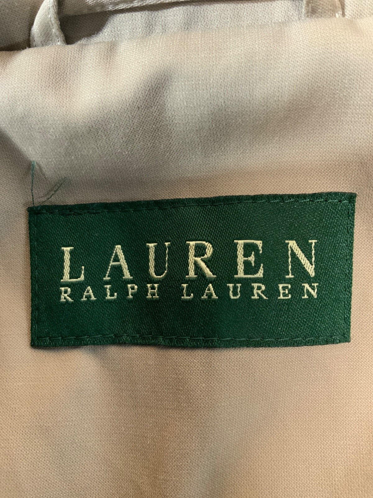 Vintage Lauren Ralph Lauren Women's Trench Coat Jacket Large Beige