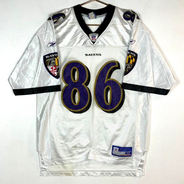 Baltimore Ravens Jersey Medium Reebok Todd Heap White Nfl