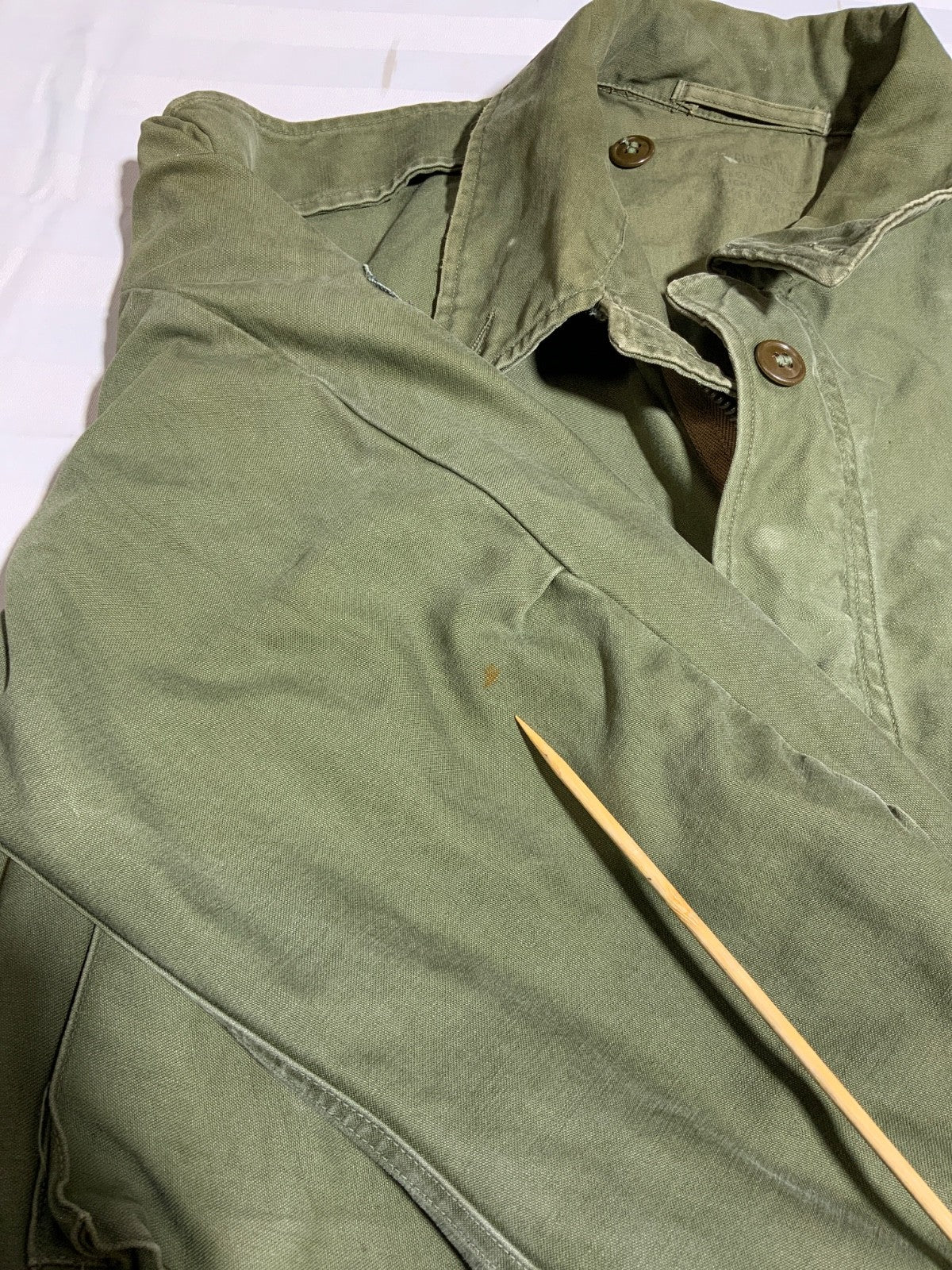 Vintage Us Army M-1951 Field Jacket Size Medium Green Full Zip 50s
