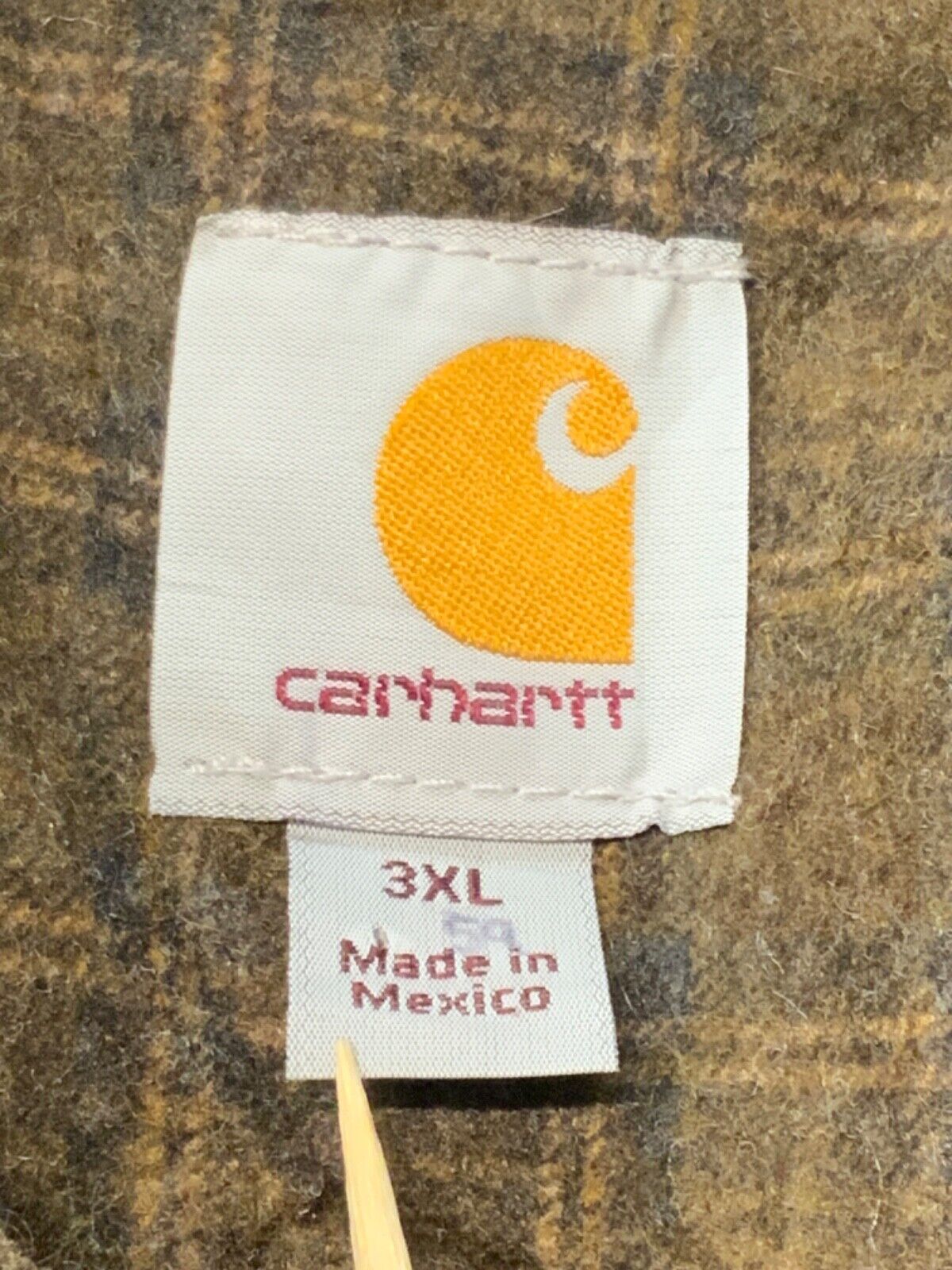 Carhartt Detroit Jacket 3XL Brown Full Zip Blanket Lined Workwear