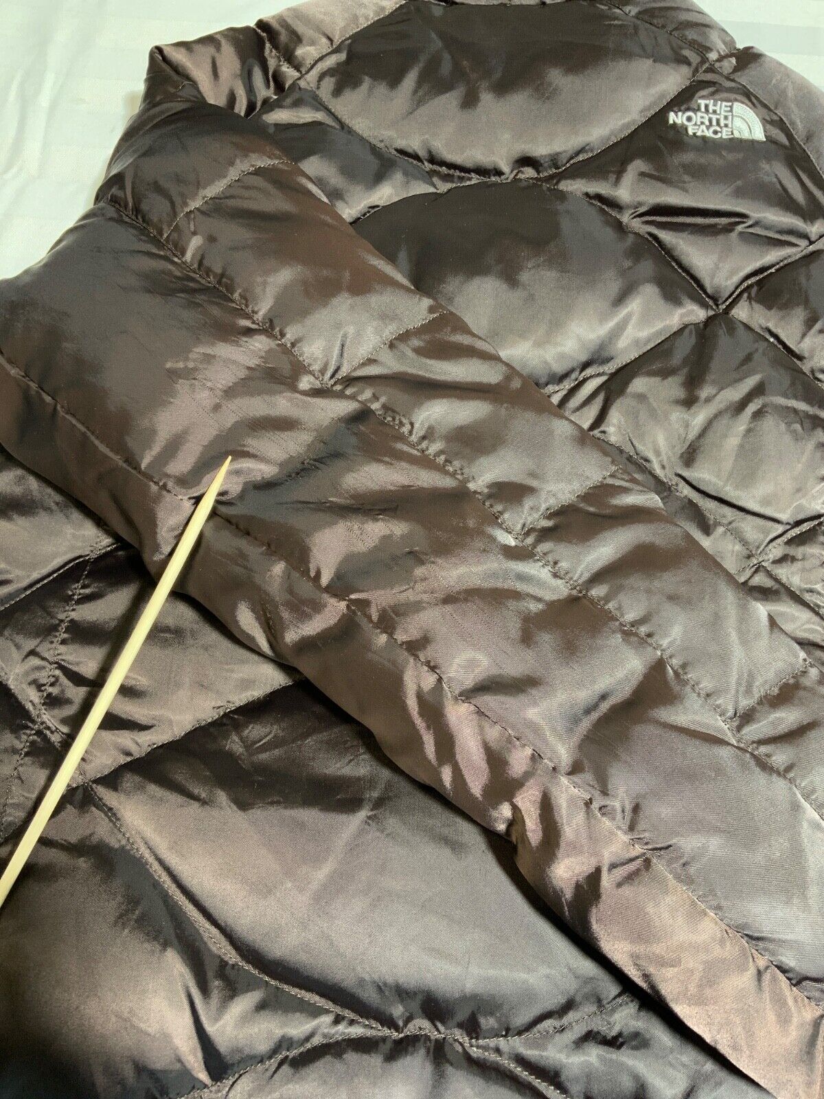The North Face Women's Alis 550 Down Puffer Jacket Size XS Brown Full Zip