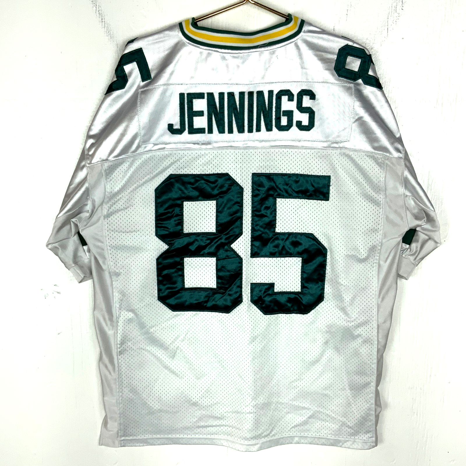 Green Bay Packers Jersey Size 52 Reebok Greg Jennings White Nfl