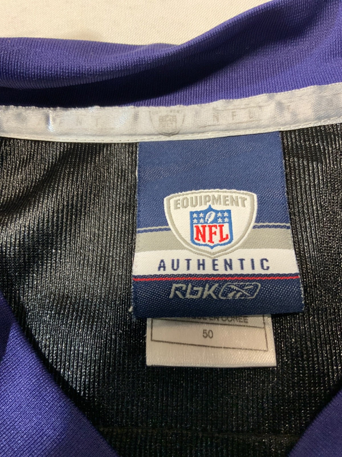 Baltimore Ravens Jersey Size 50 Reebok Terrell Suggs Black Nfl