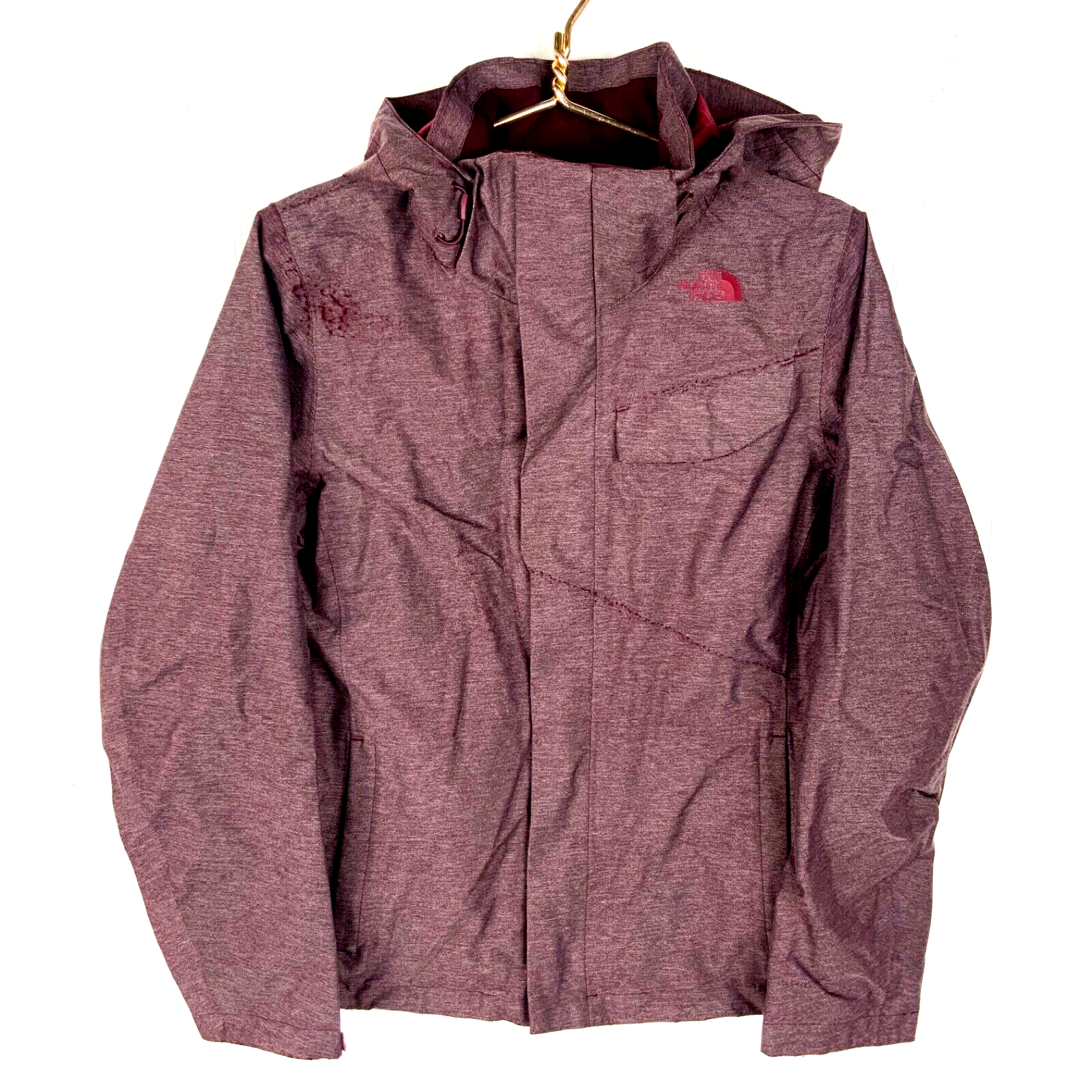 The North Face Women's Dryvent Jacket Medium Burgundy Full Zip Lined