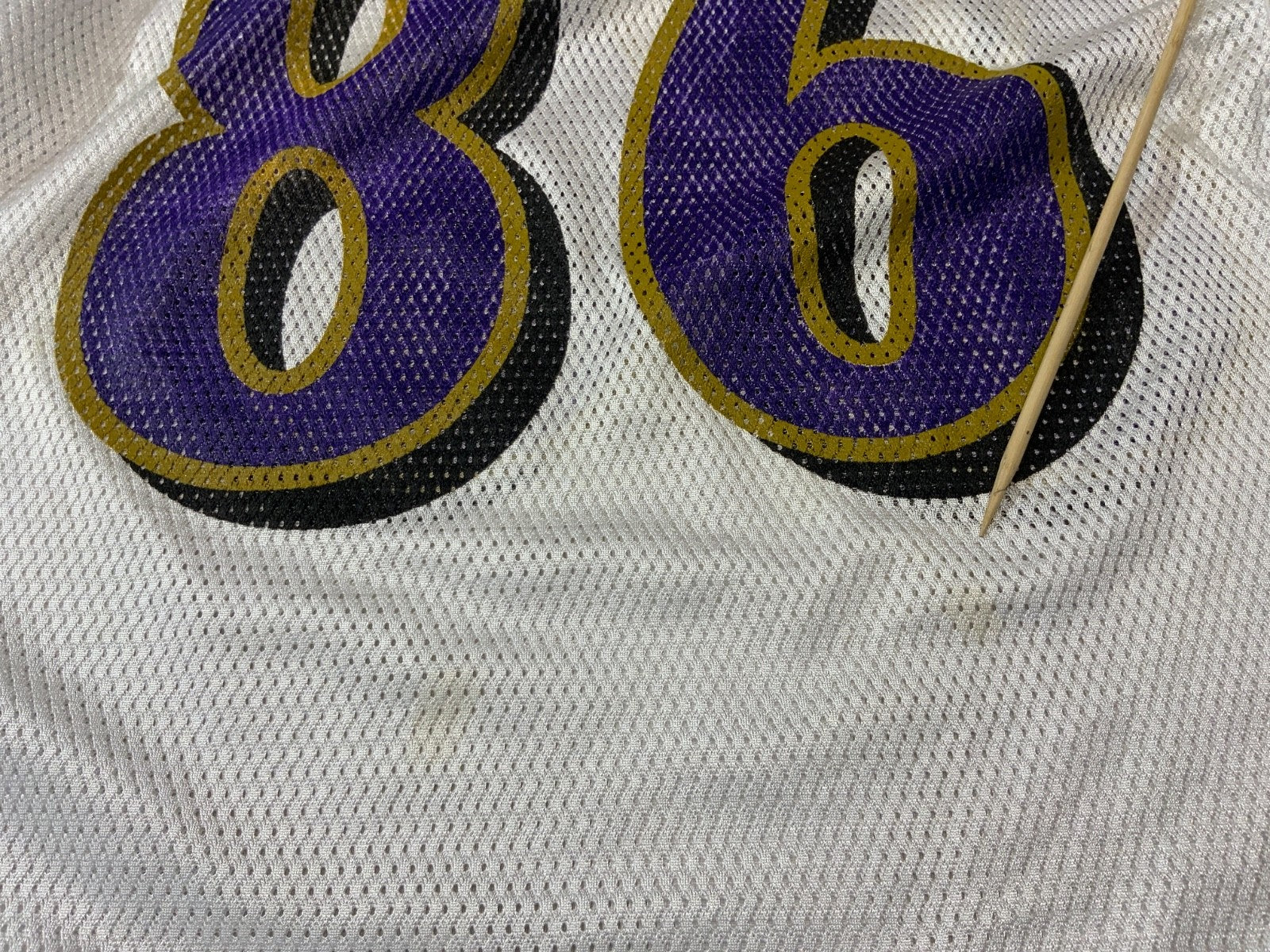 Baltimore Ravens Jersey Medium Reebok Todd Heap White Nfl