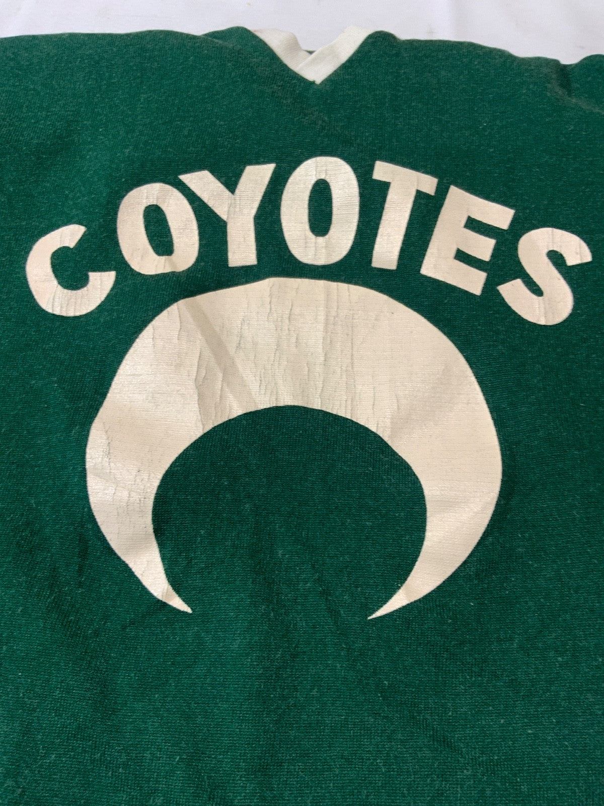 Vintage 1970s Hockey Jersey Medium Green