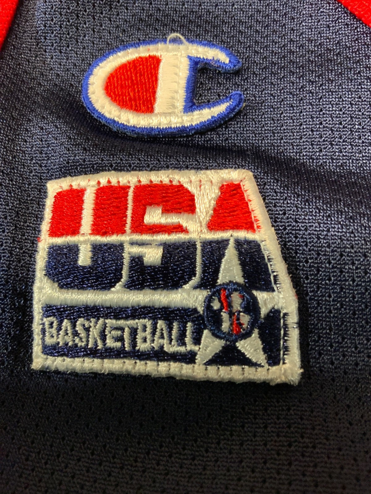 Vintage Team Usa Jersey Size 44 Champion Penny Hardaway Blue Olympics