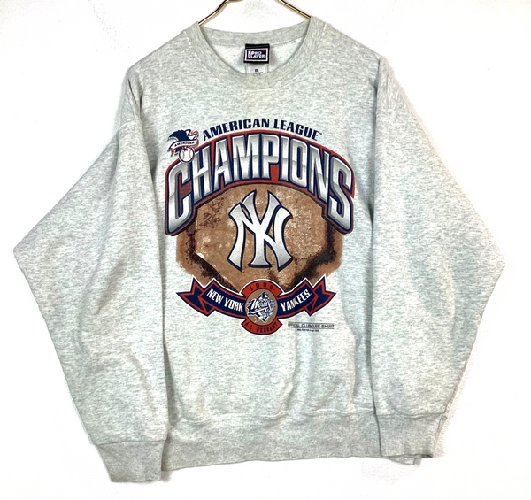 Vintage New York Yankees American League Pro Player Sweatshirt XL Gray Mlb 90s