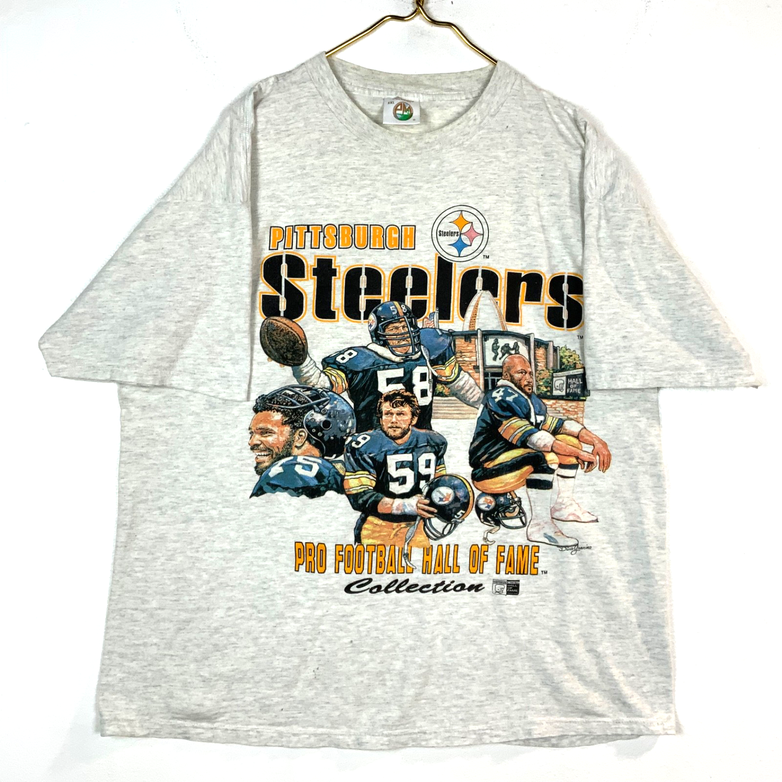 Vintage Pittsburgh Steelers T-Shirt 2XL Nfl Pro Football Hall Of Fame