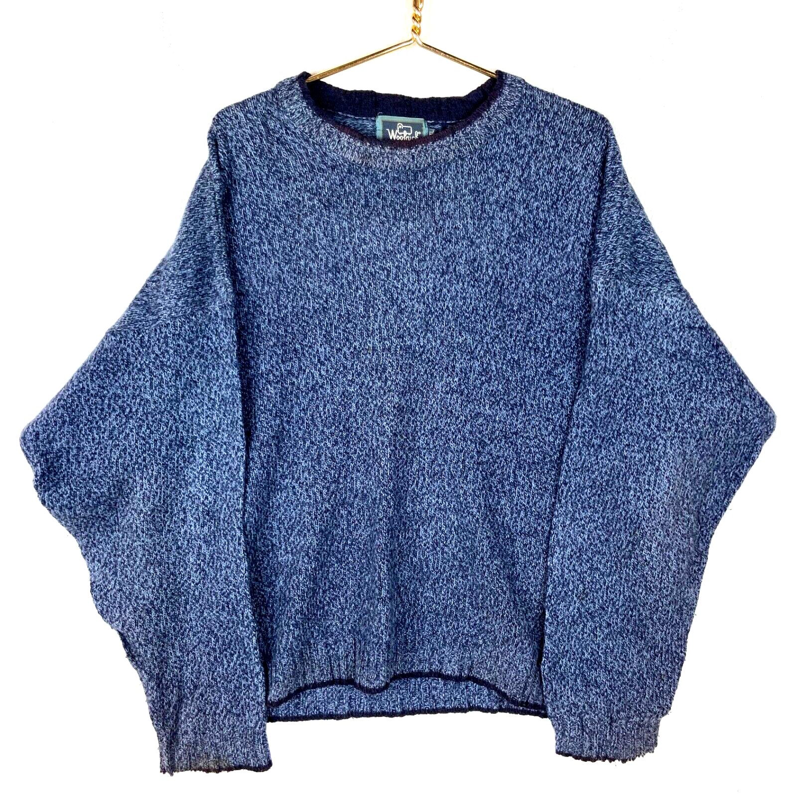 Vintage Woolrich Knit Wool Sweater 2XL Blue Crewneck