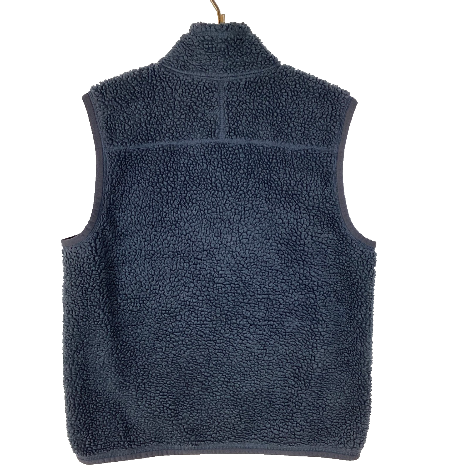 Vintage Ll Bean Mountain Classic Fleece Vest Medium Gray Full Zip Lined Sherpa