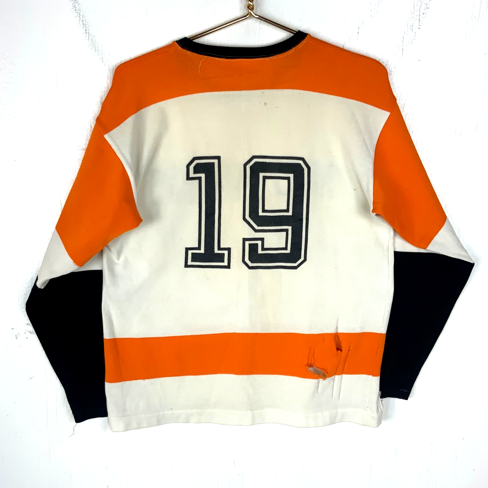 Vintage 1970s Hockey Jersey 2XL White