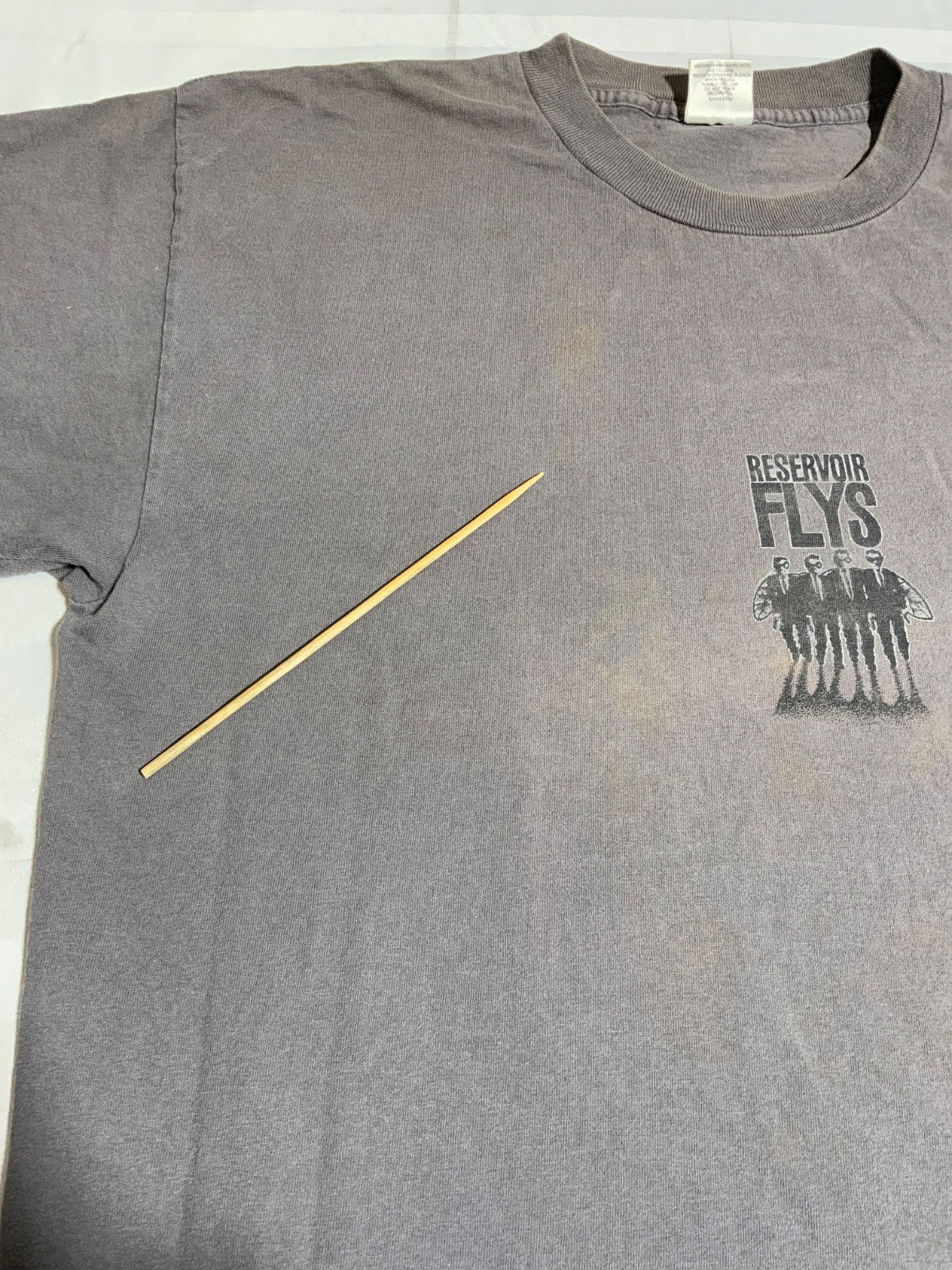 Vintage Reservoir Flys T-Shirt XL Gray Made Usa Single Stitch 90s