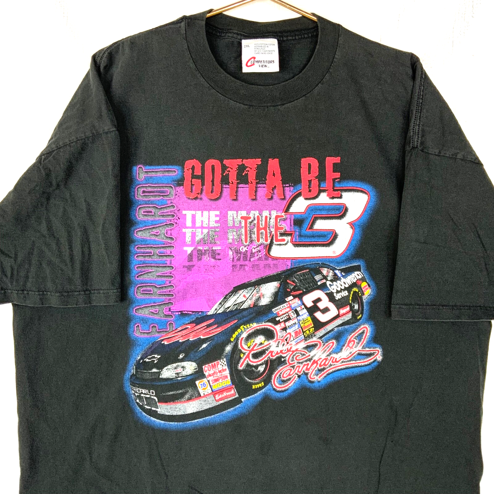 Vintage Nascar Racing T-shirt 2XL Black 1998 Gotta Be The 3 Dale Earnhardt 1990s