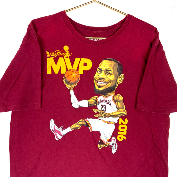 Lebron James Caricature Cleveland Cavaliers Adidas T-Shirt XL Nba Finals Mvp