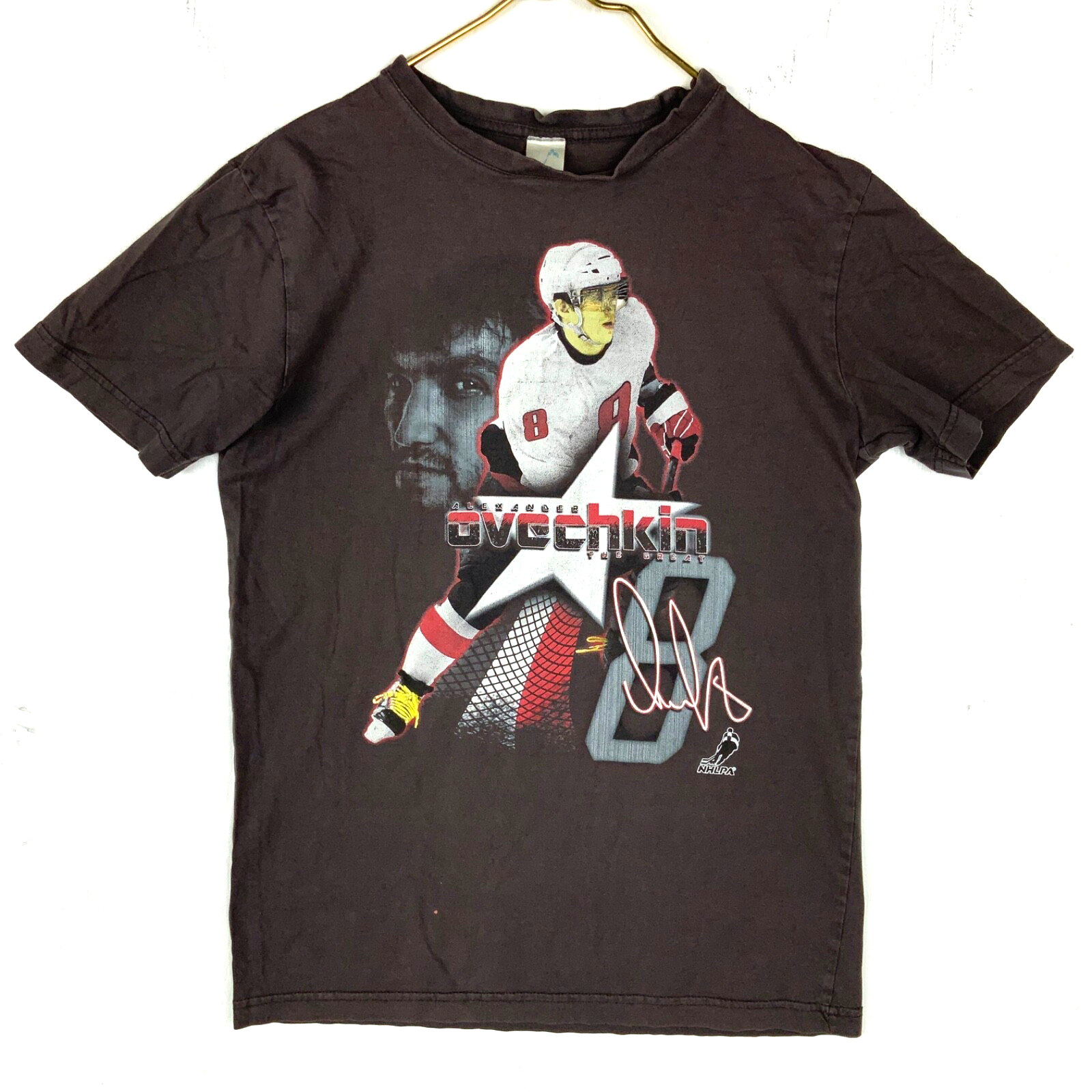 Vintage Alexander Ovechkin Washington Capitals T-shirt Small Gray Nhl Hockey